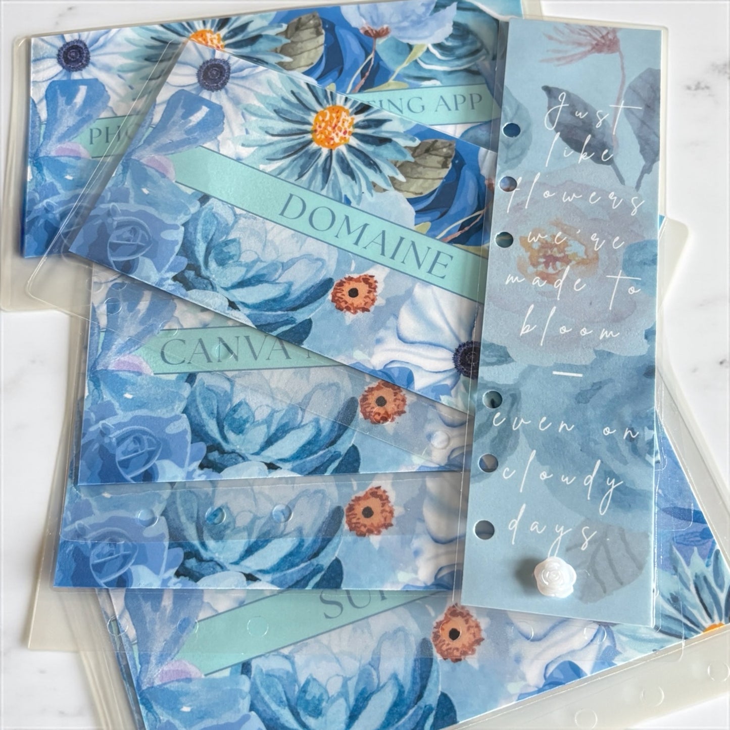 Pastel Petals- Blue