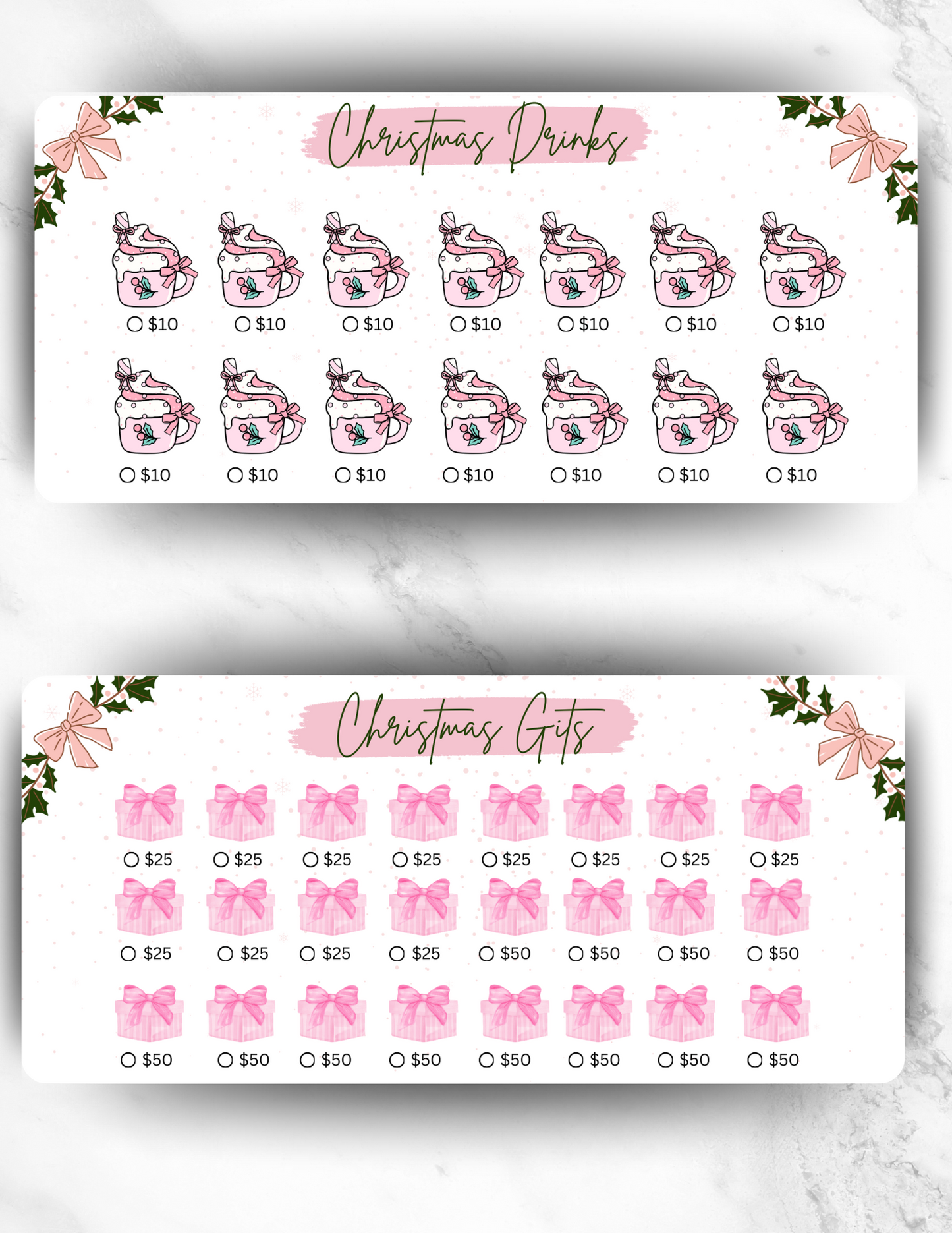 Christmas Savings Challenge