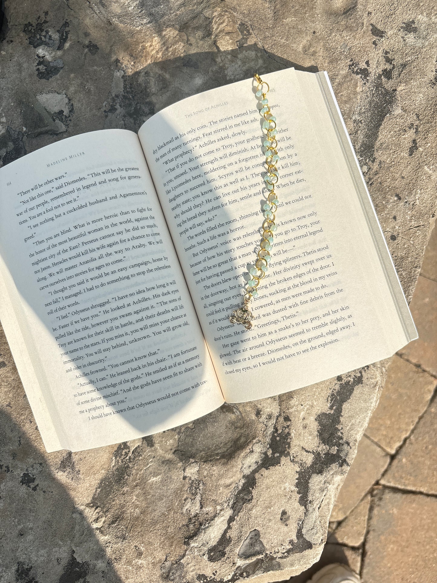 Charmed Essentials - Cinderella’s Carriage Bookmark & Binder Charm – Gold & Blue Beaded – Limited Edition