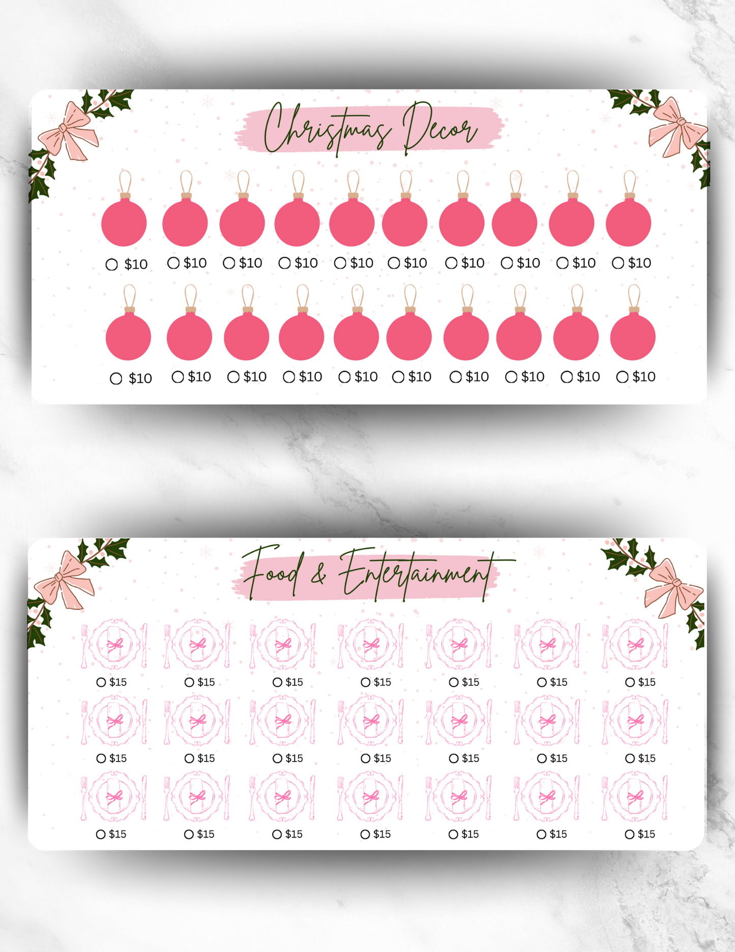 Christmas Savings Challenge