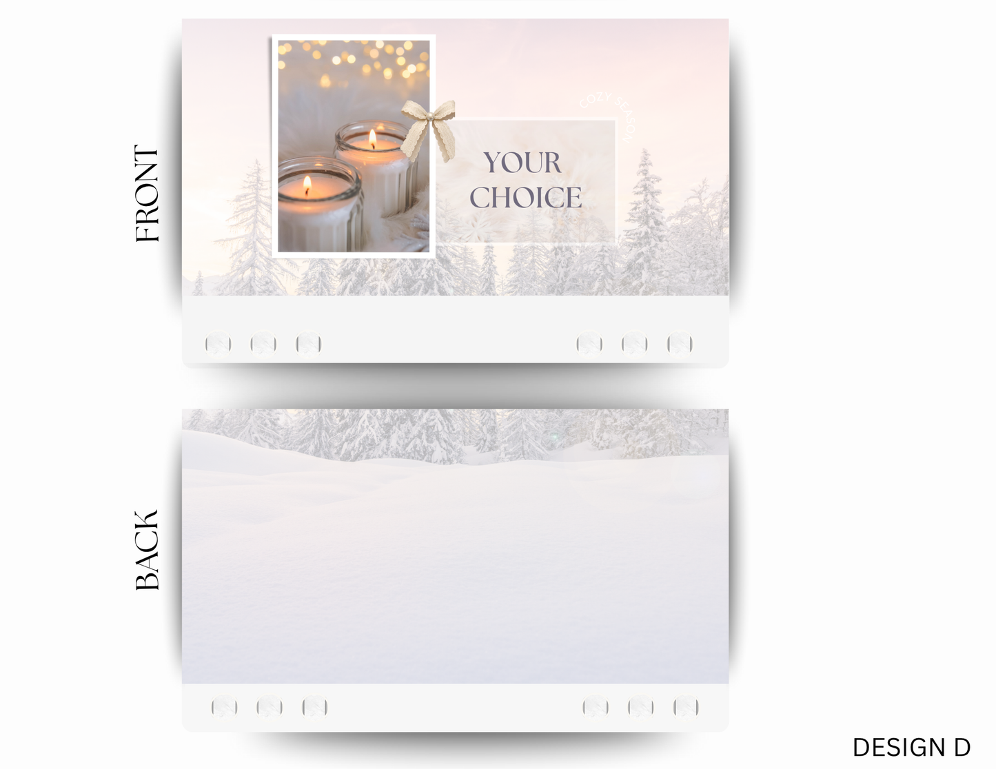 Peaceful Winter - Custom Envelopes