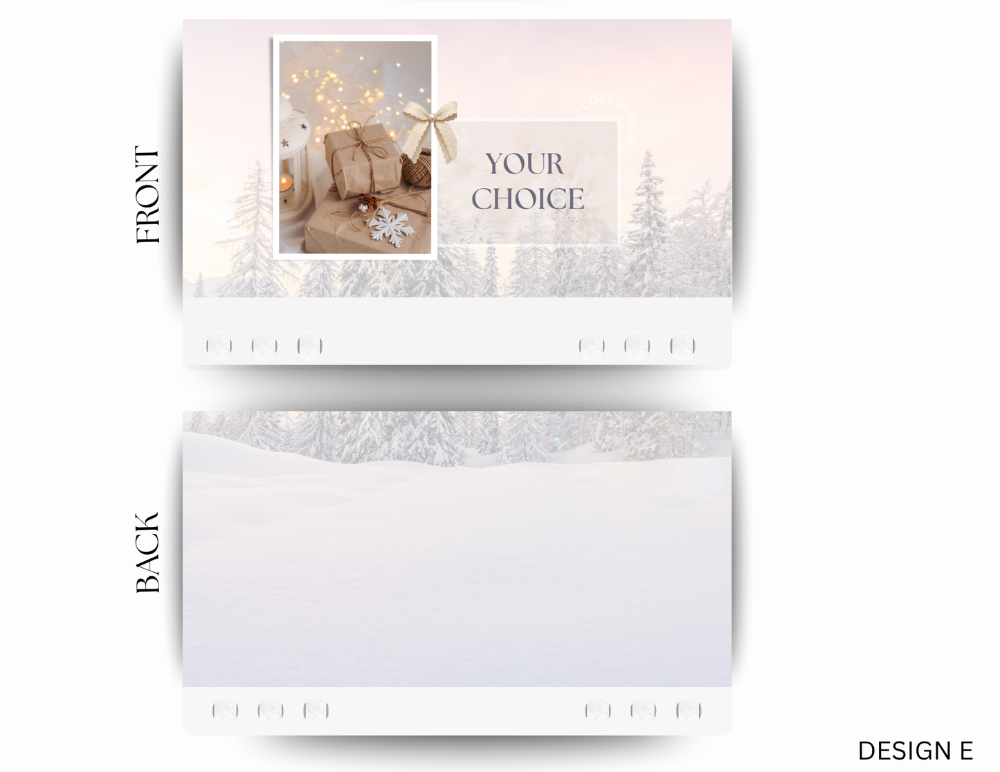 Peaceful Winter - Custom Envelopes