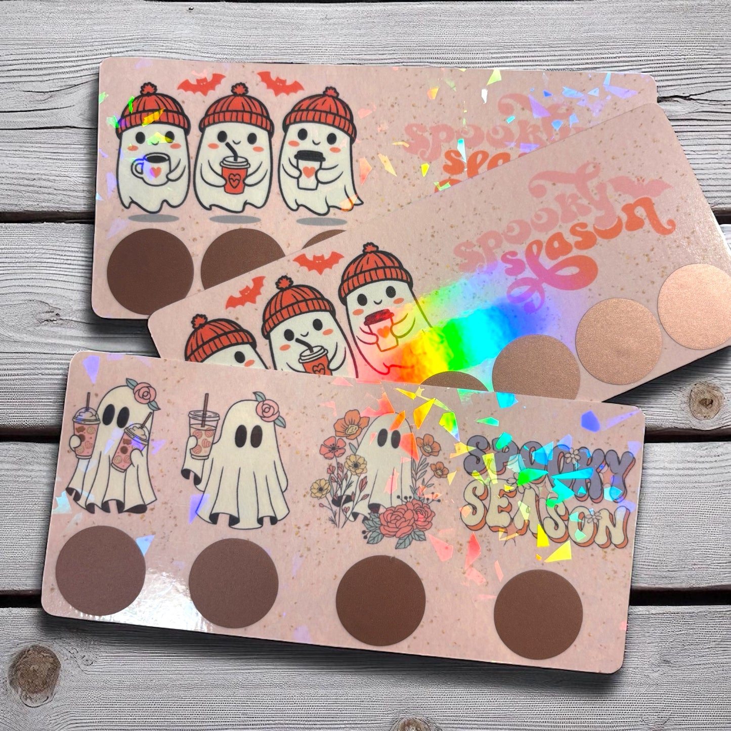 Halloween Scratch-Off Savings Challenge & Dashboard - Ghost-Themed