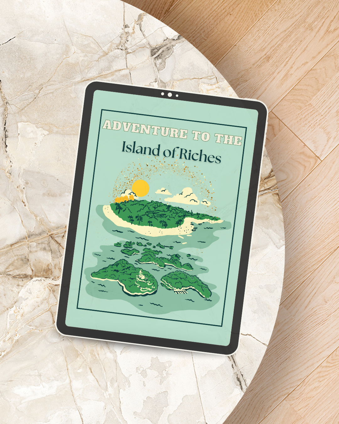 The Adventure to Island of Riches: Your Map to Financial Treasure Savings Challenge Coloring Book - Digital Copy