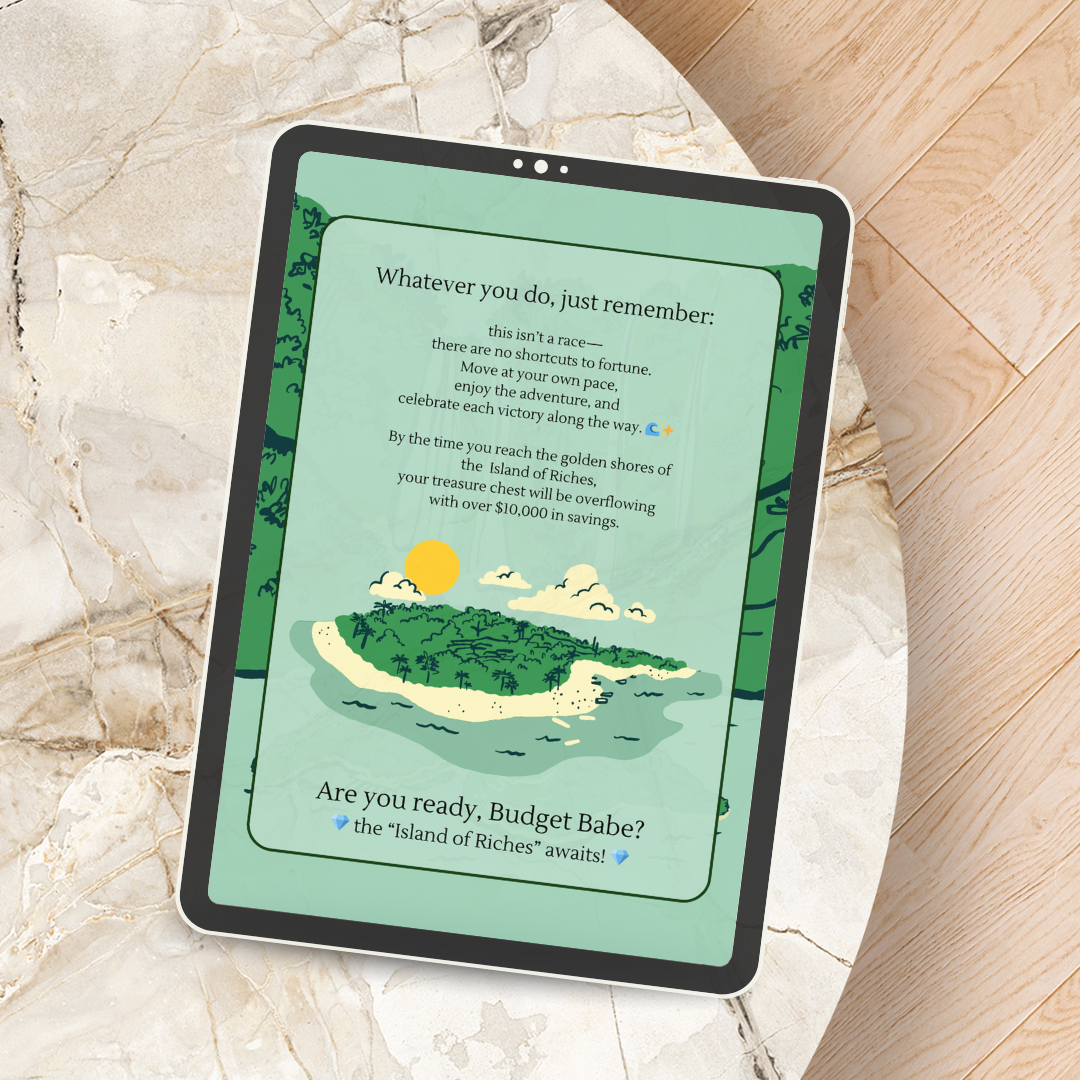 The Adventure to Island of Riches: Your Map to Financial Treasure Savings Challenge Coloring Book - Digital Copy