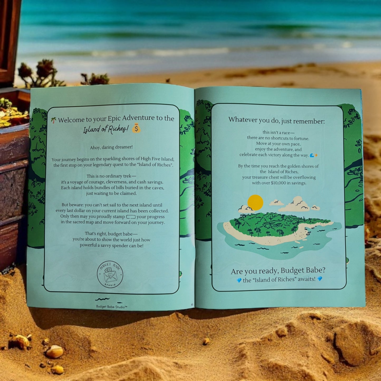 The Adventure to Island of Riches: Your Map to Financial Treasure Savings Challenge Coloring Book