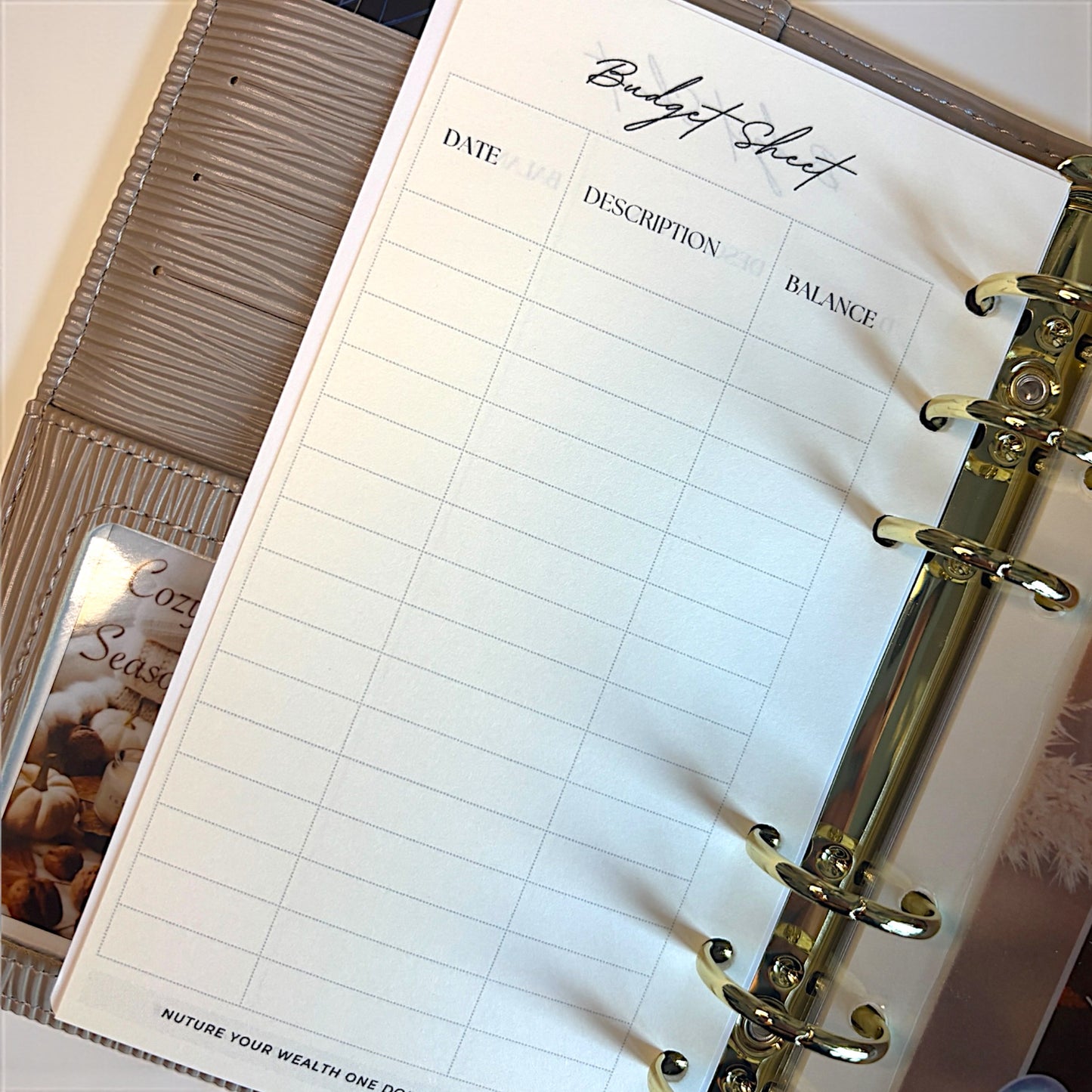 Budget Sheet Insert – Envelope Tracker (Fits A6 Binder)