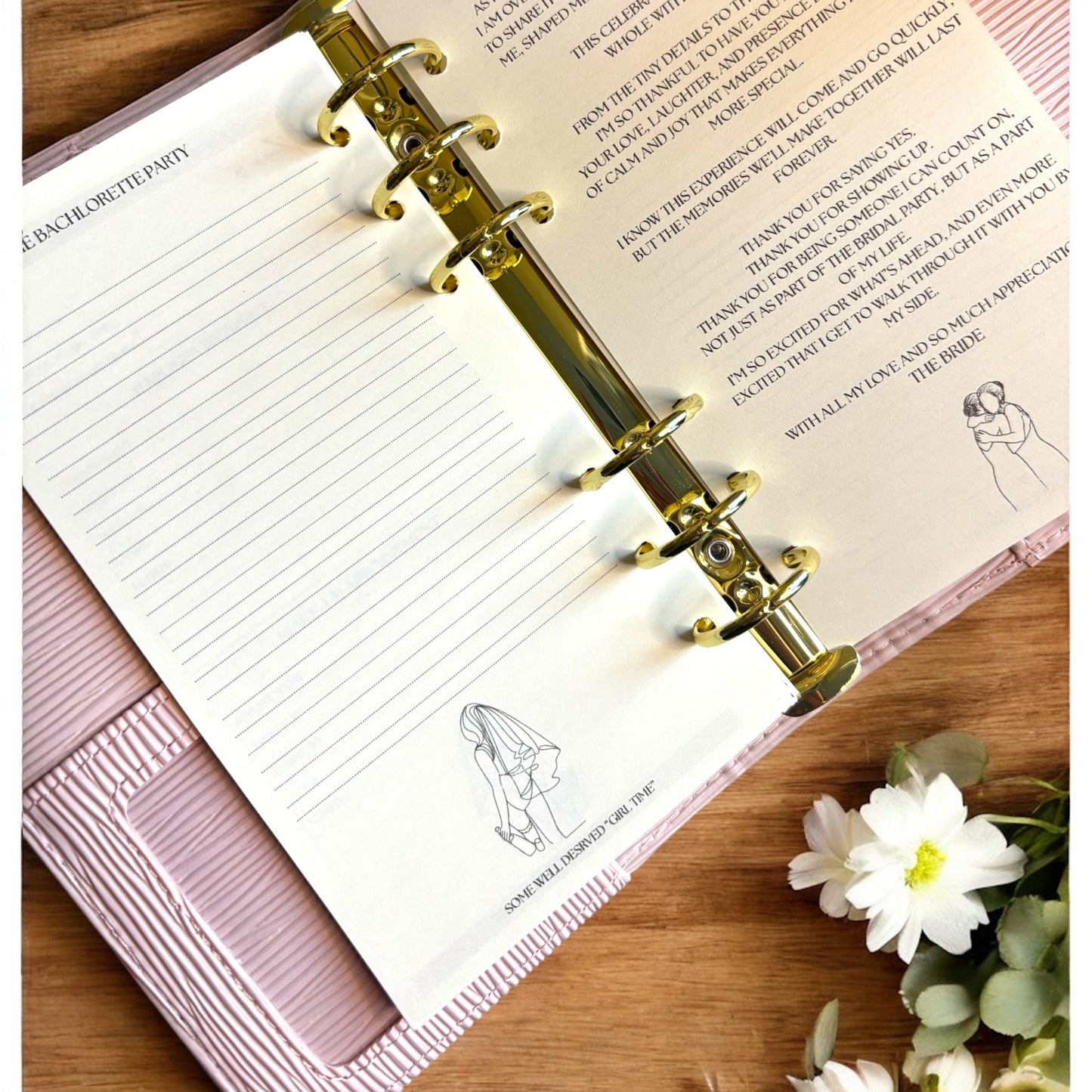 The Luxe Binder  - Blush