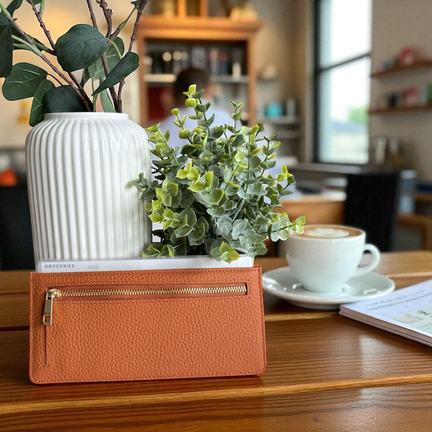 The Bare Wallet - Chestnut (Customizable Tabs)