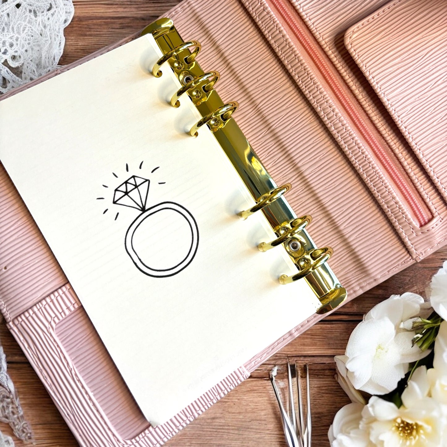 The Luxe Binder  - Blush