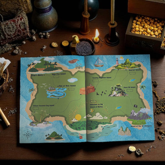 The Adventure to Island of Riches: Your Map to Financial Treasure Savings Challenge Coloring Book
