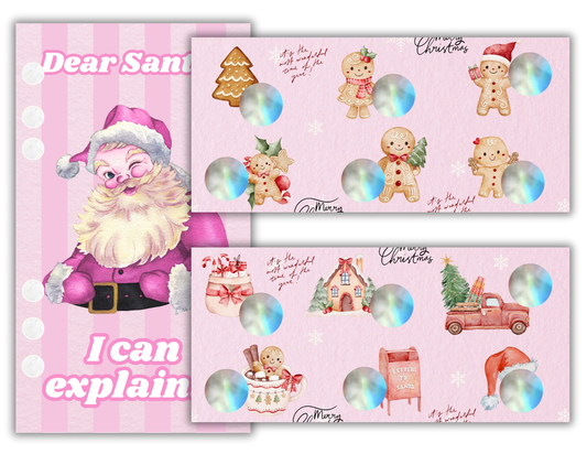 Christmas Savings Scratch-off Trackers & Dashboard (A6 Binder)
