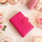 Classic A6 budgeting binder available in pink and ivory, designed for cash envelopes, savings challenges, and inserts.