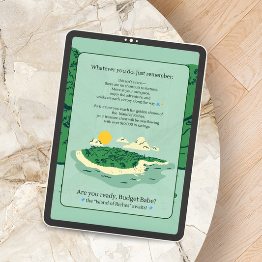 The Adventure to Island of Riches: Your Map to Financial Treasure Savings Challenge Coloring Book - Digital Copy