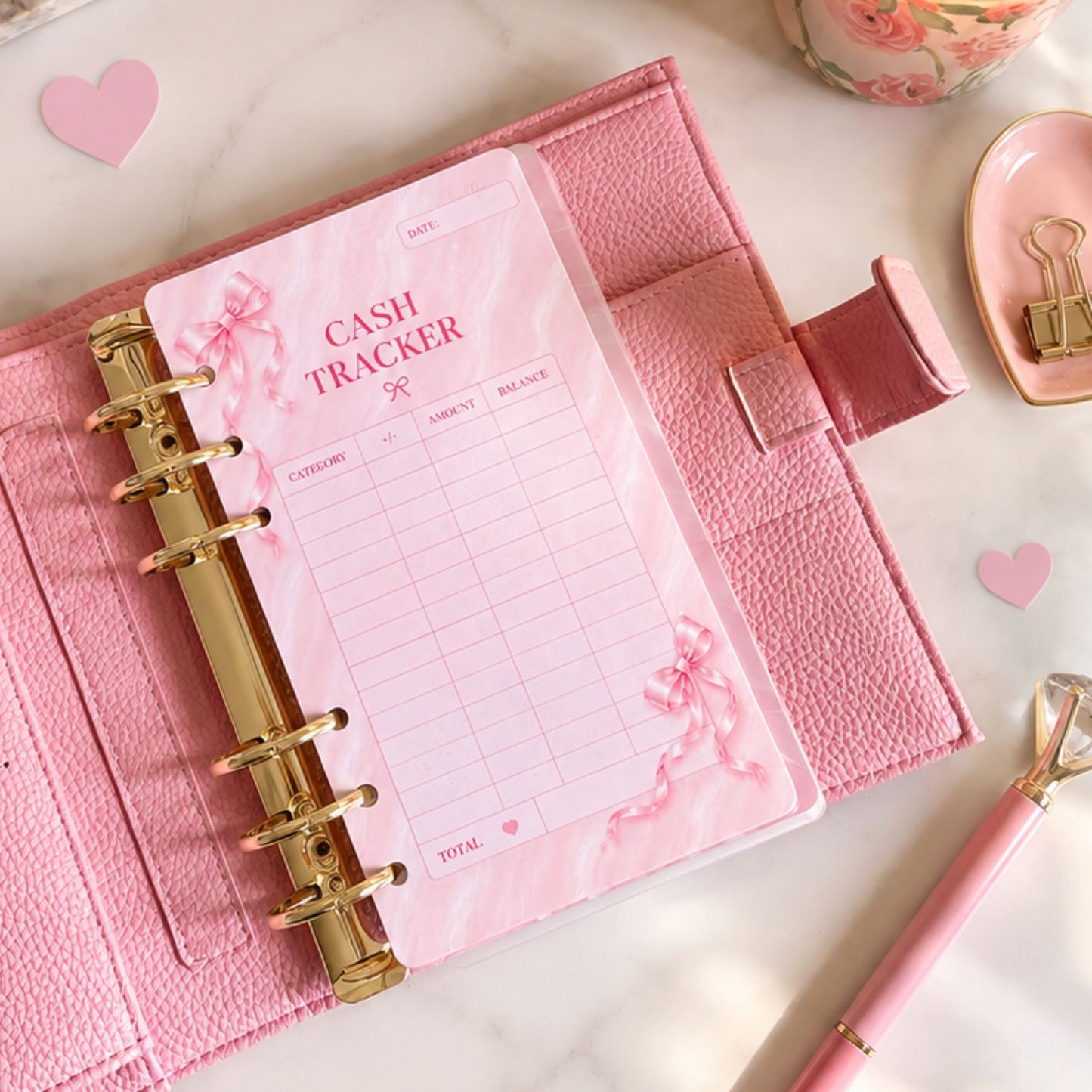 Cash Tracker - Dreamy Ribbon